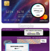 Slovenia Abanka d.d bank mastercard, fully editable template in PSD format