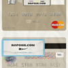 Slovenia Factor Banka mastercard template in PSD format
