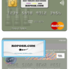 Solomon Islands BSP Bank mastercard credit card template in PSD format