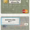 Solomon Islands BSP Bank mastercard credit card template in PSD format