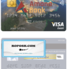 Somalia Amana Bank visa debit credit card template in PSD format