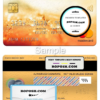 South Africa Imperial Bank mastercard, fully editable template in PSD format