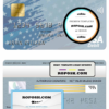 USA South Dakota Metabank visa card template in PSD format, fully editable