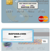 South Korea Shinhan Financial Group mastercard credit card template in PSD format