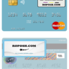 South Korea Woori Financial Group mastercard credit card template in PSD format
