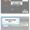 South Sudan Eden Commercial Bank visa debit card template in PSD format