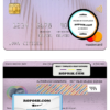 South Sudan Opportunity Bank mastercard, fully editable template in PSD format