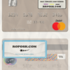 Spain Bankinter bank mastercard credit card template in PSD format
