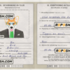 Sweden dog (animal, pet) passport PSD template, completely editable