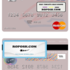 Syria Gulf Bank mastercard template in PSD format