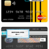 Chad Commercial bank mastercard template in PSD format, fully editable