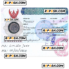 THAILAND tourist visa PSD template, version 2
