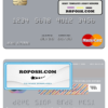 Tajikistan Spitamen Bank mastercard template in PSD format