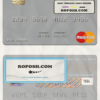 Tajikistan Spitamen Bank mastercard template in PSD format