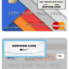 Tanzania BancABC mastercard template in PSD format