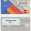 Tanzania BancABC mastercard template in PSD format