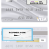 Thailand Bangkok Bank visa debit card template in PSD format