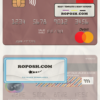Thailand Calyon Bank mastercard template in PSD format
