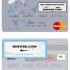 Timor-Leste Banco Nacional de Comércio de Timor-Leste mastercard template in PSD format