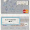 Timor-Leste Banco Nacional de Comércio de Timor-Leste mastercard template in PSD format
