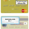 Trinidad and Tobago RBC Royal Bank mastercard template in PSD format