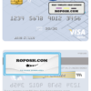 Tunisia RBC Royal Bank visa debit card template in PSD format