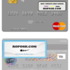 Turkey HSBC Bank mastercard template in PSD format
