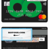 United Kingdom The Co-operative bank mastercard credit card template in PSD format