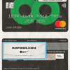 United Kingdom The Co-operative bank mastercard credit card template in PSD format