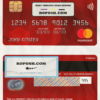 USA Bank of America bank mastercard fully editable template in PSD format