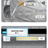 USA Carrington Mortgage Services bank visa classic card fully editable template in PSD format