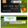 USA Citizens bank mastercard fully editable template in PSD format
