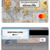 USA Discover bank mastercard fully editable template in PSD format