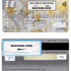 USA Discover bank visa classic card fully editable template in PSD format