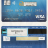 USA Fifth Third bank visa classic card fully editable template in PSD format