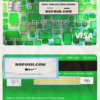 USA Heritage bank visa classic card fully editable template in PSD format