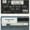 USA JP Morgan Chase bank visa signature card fully editable template in PSD format