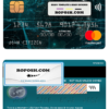 USA Navy Federal Union bank mastercard fully editable template in PSD format