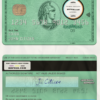 USA Nebraska Five Points Bank AMEX green card template in PSD format, fully editable