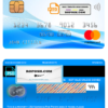 USA Nebraska Five Points Bank mastercard fully editable template in PSD format