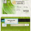 USA Regions bank visa electron card fully editable template in PSD format