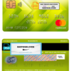 USA San Francisco CHIME bank mastercard fully editable template in PSD format