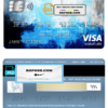 USA Springside Mortgage bank visa signature card fully editable template in PSD format