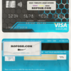 USA Sutton bank visa signature card fully editable template in PSD format scan effect