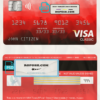 USA Texas 5Point Credit Union bank visa classic card, fully editable template in PSD format