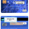 USA U.S. bank mastercard, fully editable template in PSD format