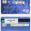 USA U.S. bank visa classic card, fully editable template in PSD format