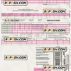 USA Victoria’s Secret invoice template Word and PDF template, fully editable scan effect