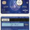 USA Navy Federal Union bank AMEX blue cash preferred card template in PSD format, fully editable