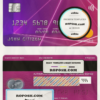 United Kingdom Revolut Bank mastercard, fully editable template in PSD format